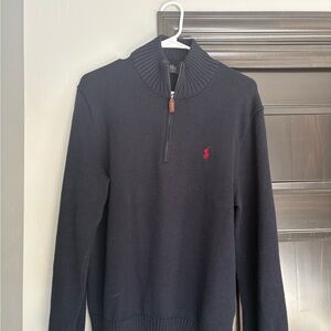 Polo by Ralph Lauren Men's Navy Zip-Up Sweater